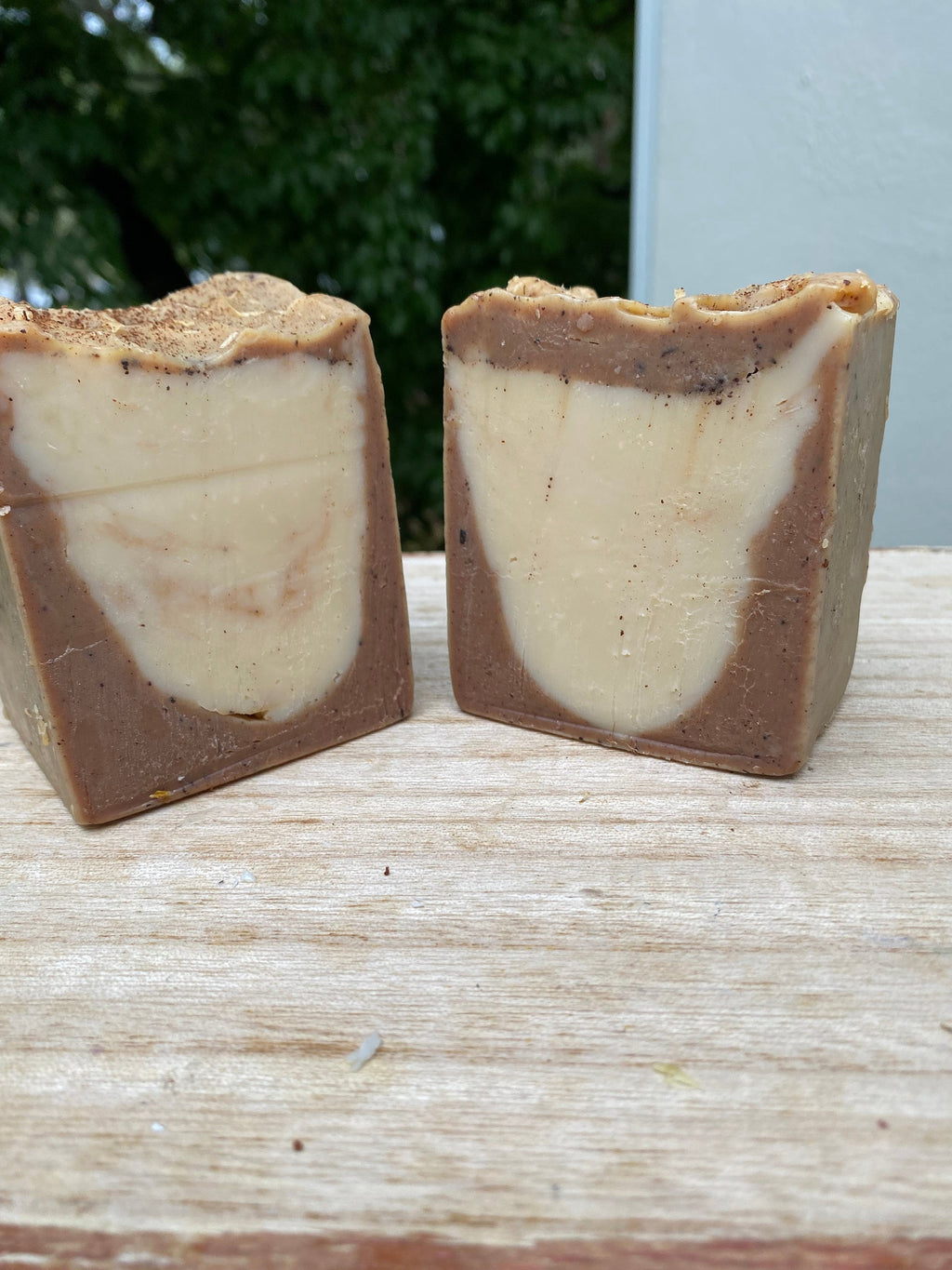 Coconut Confessions Coconut Shell Powder Cacoa Butter Coconut Milk Specialty Soap Bar